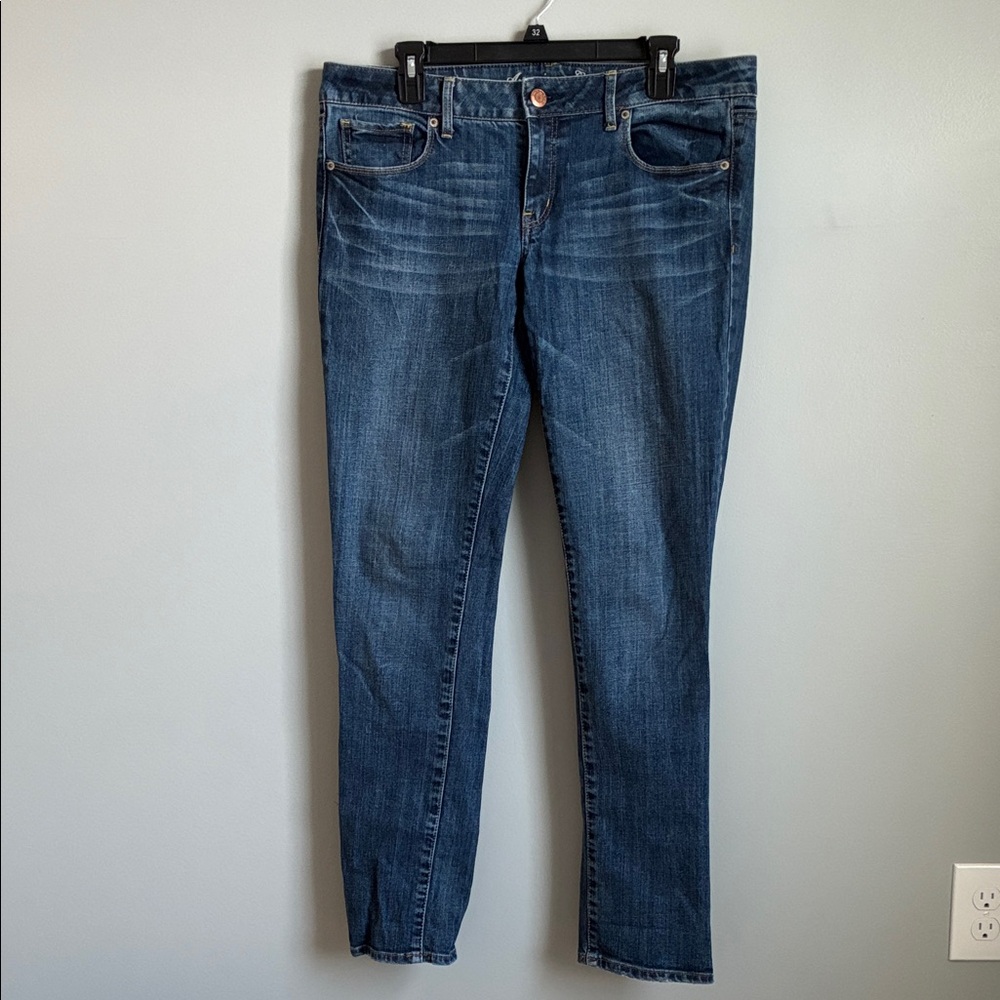 American Eagle Outfitters Dark Blue Skinny Jeans